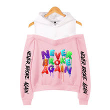 YoungBoy Never Broke Again hoodies for girls Off-The-Shoulder Sweatshirt Women hoodie Sweatshirt Hot Trendy women's Clothing 2024 - buy cheap