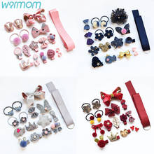 Warmom 18pcs Kids Hair Clip Cute Hair Accessories Girl Cartoon Headwear Bow Flower Animal Hairpin Hair Ring Elastic Headdress 2024 - buy cheap