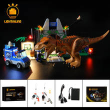 Kit de iluminação led leve para jurassic world, kit de iluminação de fuga t. rex (não inclui o modelo), 10758 2024 - compre barato