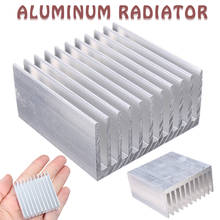 Radiador de alumínio branco, dissipador de calor, 11 dentes, mayitr, durável, dissipação de calor, cooler 40mm * 40mm * 20mm, 1 peça 2024 - compre barato