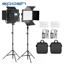 SPASH L4500K 2 Sets LED Video Light Portable Photography Lighting Bi color 3200K 5600K Photo Lamp Light For Youtube Studio Shoot 2024 - buy cheap