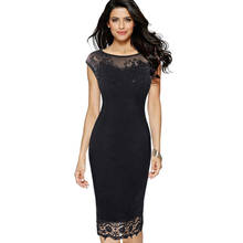TMWEVN Lace Embroidered Dress Fashion Sexy Pencil Dress Party Dress Plus Size Women Dresses 2024 - buy cheap