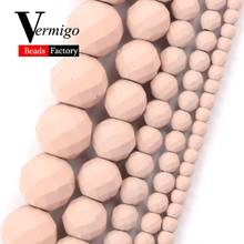 Wholesale Natural Light Pink Nanotech Rubber Faceted Hematite Beads For Jewelry Making Beads For Bracelet Necklace Accessories 2024 - buy cheap