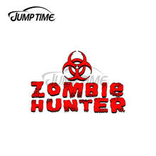 Jump Time 13 x 6.6cm For Zombie Hunter Creative Car Sticker Waterproof Decal Vinyl Material Decals Scratch-proof For JDM SUV RV 2024 - buy cheap