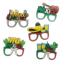 Omilut 8pcs Mexico Glasses Mexico Cactus Paper Glasses Mexico Birthday Party Decor Summer Party Supplies Baby Shower For Kid 2024 - buy cheap
