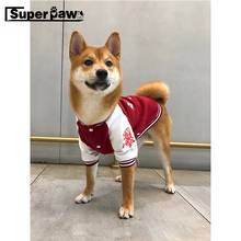 Fashion Pet Dog Jacket Pet Winter Warm Baseball Uniform Clothing Coat Small Medium Dogs Inu Shiba French Bulldog Hoodie JXC04 2024 - buy cheap