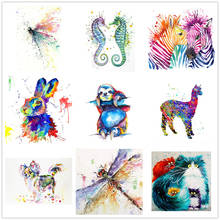 5D Diamond Painting Full drill cartoon colorful animals Cat dog horse parrot sloth mouse Cross Stitch Diamond Embroidery Mosaic 2024 - buy cheap