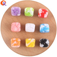 Cordial Design 100Pcs 16*16MM Resin Beads/Jewelry Accessories/Marble Effect/Square Shape/DIY Making/Hand Made/Earring Findings 2024 - buy cheap