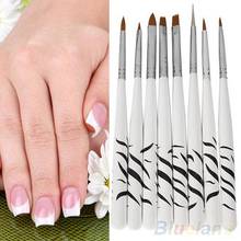 8PCS Zebra Nail Art Dotting Manicure Painting Drawing Polish Brush Pen Tools It is made of high quality material, durable enough 2024 - buy cheap