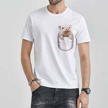 Men's Tshirt T Shirt Funny Streetwear Hipster T-shirt Tops Pig Print Summer Harajuku Cool Unisex Hipster Short Sleeve Casual 2024 - buy cheap