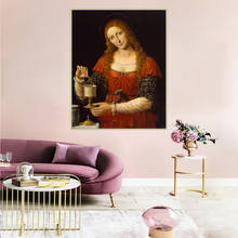 Картина маслом на холсте Леонардо да Винчи 2024 - купить недорого