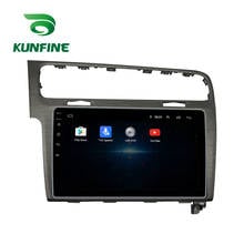 Android 10,0 Восьмиядерный автомобильный DVD GPS-навигатор, плеер, автомобильная стерео-система без приборов для VW GOLF7 2014-2019 bush, радио серого цвета, Wi-Fi 2024 - купить недорого