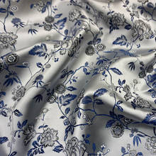 CF879  Blue and White Porcelain Brocade Clothes Chinese Brocade Fabric Cheongsam Clothing Costumes Fabric Sewing DIY Materials 2024 - buy cheap