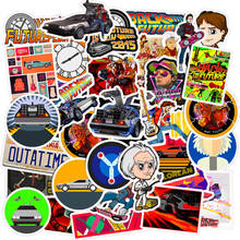 50Pcs Movie Back To The Future Stickers Stationery stickers For On The Laptop Fridge Phone Skateboard Travel Suitcase Sticker 2024 - buy cheap