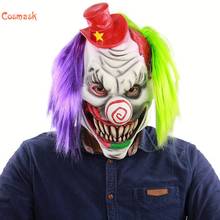 Cosmask-Máscara de látex de payaso Fury para adultos, máscara de disfraz para fiesta de Halloween, accesorios de Cosplay para carnaval, Horror 2024 - compra barato