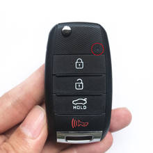 Carcasa plegable para llave de coche, carcasa para mando a distancia, 3/4 botones, para KIA K2, K3, K5, Sorento Soul, Carens, Sportage, 10 Uds. 2024 - compra barato