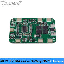 Turmera 6S 25.2V 20A BMS Lithium Battery Board with Balancing for 25V Screwdriver and 24V Massage Gun Muscle Battery Pack Use A0 2024 - buy cheap