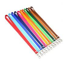 Solid Color Hanging Neck Rope Company Staff Work Card Lanyard Holder Office Building ID Pass Access Card Name Badge Rope Clip 2024 - buy cheap
