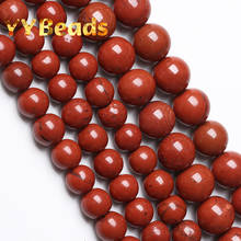 Natural Red Jaspers Stone Beads 4 6 8 10 12 14mm Round Loose Spacer Charm Beads For Jewelry Making DIY Women Bracelets Ear Studs 2024 - buy cheap