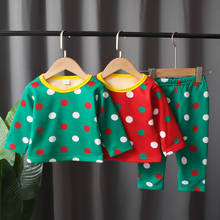Winter Kids Thermal Underwear For Girls Boys Pajamas Plush Sets Christmas Children Clothes Suit For 1-4 Y Baby Children Homewear 2024 - buy cheap