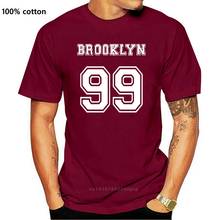 Brooklyn Nine 99-Camiseta divertida para hombre, camisa negra con Logo de texto universitario, serie de TV, nueva 2024 - compra barato