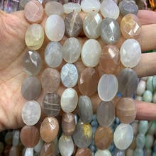 Natural Sunstone Stone Beads 15'' Oval DIY Loose Spacer Beads For Jewelry Making Women Men Beads Bracelet Necklace Earring Gift 2024 - buy cheap