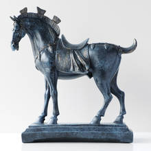 Статуи лошади из смолы, аксессуары для дома, статуэтки для офиса, отеля, гостиной, креативная мебель, статуя, военный конь 2024 - купить недорого