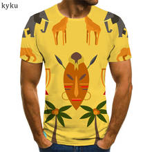 3d футболка с изображением животного для мужчин кокосовой пальмы, рубашка с принтом, Костюм состоит из футболки с капюшоном в стиле хип-хоп, с принтом, футболки с 3d футболки с коротким рукавом прохладный Slim 2024 - купить недорого