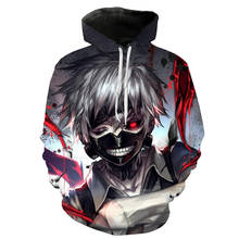 Hombres Mujeres Niños sudaderas 3D Tokyo Ghoul sudadera Harajuku niños sudaderas Anime impreso Hoodie Tokyo Ghoul suéter de moda 2024 - compra barato