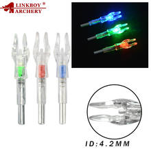 3pcs/6pcs Automatically Lighted Bow String Activated LED Lighted Nock for 4.2 Mm Inside Diameter Shooting Hunting 2024 - buy cheap