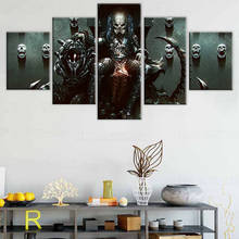 5 piece Alien Vs Predator AVP Movie Poster Modular picture Canvas Paintings for Home Decor Wall Art with frame 2024 - buy cheap