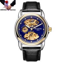 OMHXZJ W32 Fashion personality luminous pointer hollow diamond-studded classic waterproof automatic mechanical men's Watch 2024 - buy cheap