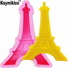 M867 Paris Iron Tower Candle Moulds Soap Mold Kitchen-Baking Resin Silicone Form Home Decoration 3D DIY Clay Craft Wax-Making 2024 - buy cheap