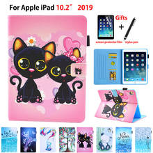 Fashion Cat Case For iPad 10.2 2019 Smart Cover for Apple iPad 7th Generation A2200 A2198 A2232 Funda Stand Shell Capa +Gift 2024 - buy cheap