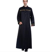 Musulman Habille Homme Stand Collar Islamic Clothing Man Men Thobe Arab Clothes Mens Kaftan Arabic Kurta Saudi Arabia Abaya Boy 2024 - buy cheap