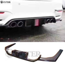 F30 3 series 320i 325i 330i 335i quatro fora de fibra de carbono lábio traseiro com luz led para bmw f30 um m3 traseiro spoiler difusor 2024 - compre barato