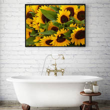 Póster de girasol para decoración de sala de estar, impresión artística moderna de lienzo, Cuadros de pared, sin marco, envío gratis 2024 - compra barato