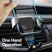 Gravity Reaction Car Mobile phone holder Clip type air vent monut GPS car phone holder for iPhone X XS MAX XR Huawei P30 P20 Pro 2024 - buy cheap