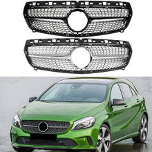 Front Bumper Racing Grill Billet Grille Cover For Mercedes-Benz W176 A-Class 2013-2015 Diamond 2024 - buy cheap