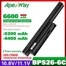 Bateria para laptop, 10.8v, para sony bps26, bpl26 2024 - compre barato