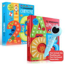 2 Books / Set My Awesome Alphabet Number English Cardboard Books Baby Kids Children Learning Educational Word Book Letter Shaped 2024 - buy cheap
