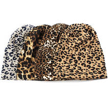 2021 Adult Beanie Hat Autumn Winter Warm Hat Beanies Leopard Print Fashion Skull Cap For Women Men 2024 - buy cheap