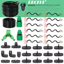 Micro linha principal para irrigação em vaso, sistema de gotejamento de irrigação por gotejamento, 3/8 l/h, cada gotejador, kit de distribuição, estufa interna, 5-30m 2024 - compre barato