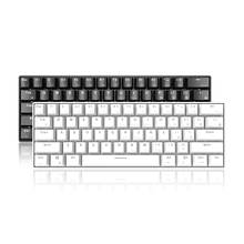 Teclado mecânico 61 teclas usb bluetooth para celular tablet win/android/ios 2024 - compre barato