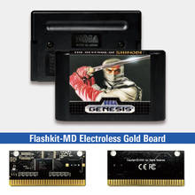 La Venganza de Shinobi - USA etiqueta Flashkit MD tarjeta PCB dorada sin electrodos para consola de videojuegos Sega Genesis Megadrive 2024 - compra barato