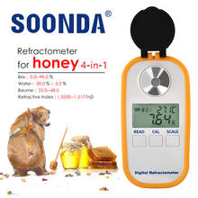 Digital Honey 0-94% Brix Refractometer Honey Baume Concentration Meter Water Content Plugging Tester Beekeepers Usage Profession 2024 - купить недорого