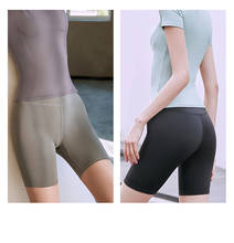 Pantalones cortos deportivos de realce sin costuras para mujer, Shorts elásticos de cintura alta, informales, lisos, para Fitness 2024 - compra barato