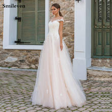 Smileven Light Pink Princess Wedding Dresses A-line Bride Dresses vestido de casamento Floor Length Boho Wedding Gowns 2024 - buy cheap