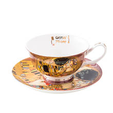 Popular design painting Kiss design ceramic tea cup and saucer set 2024 - buy cheap