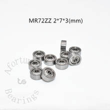 MR72ZZ-rodamiento de metal para rodamientos, 2x7x3(mm), 10 piezas, envío libre, de acero cromado ABEC-5, piezas de transmisión de hardware en espiral 2024 - compra barato